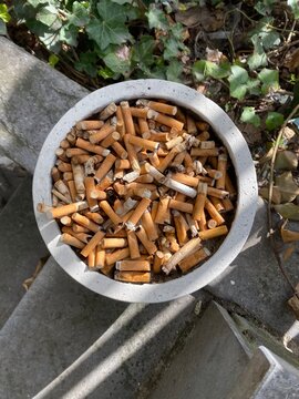 full ashtray