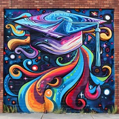Graffiti Mural Celebrates the Unique Journey and SelfExpression of Each Graduate