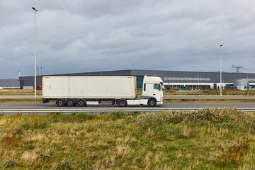 Cargo Truck on the road