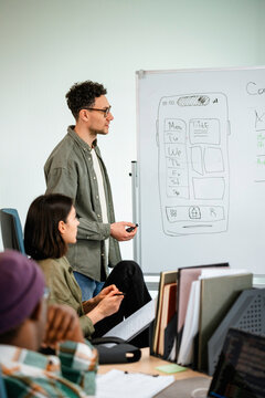 Meeting in the office