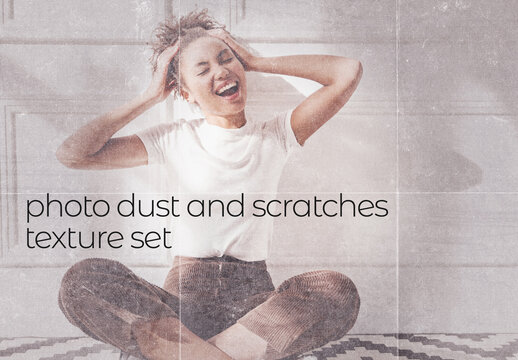 Photo Dust and Scratches Texture Set