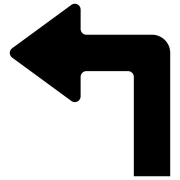 turn left solid icon