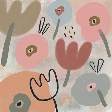 Abstract floral illustration