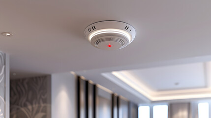 smoke detector fire alarm detector home safety device setup at home hotel room ceiling