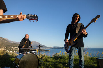  Outside music rehearsal