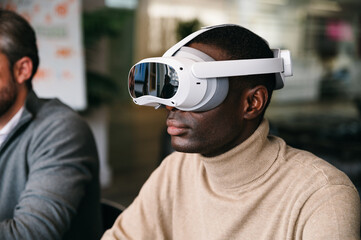Businessman Experiencing Virtual Reality
