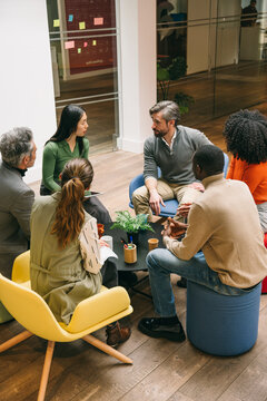 Team Collaboration in Modern Office Space