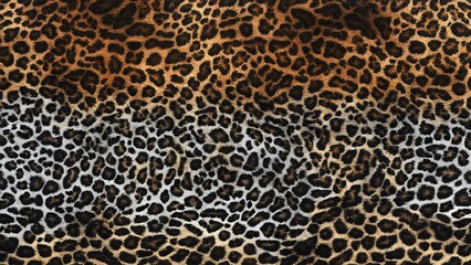 Leopard animal background, hairy skin texture