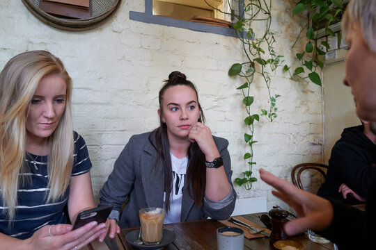 Weekend brunch at a cafe with friends