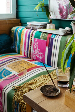 Vibrant Indoor Seating Arrangement
