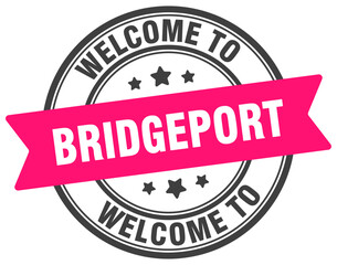 Welcome to Bridgeport stamp. Bridgeport round sign