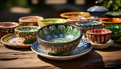 Uzbek traditional bowl design