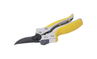 Pruning shears isolated on white background