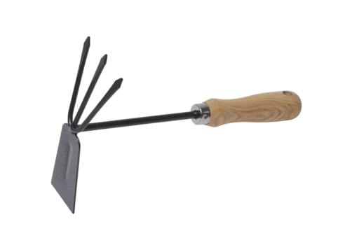 Hand hoe isolated on white background