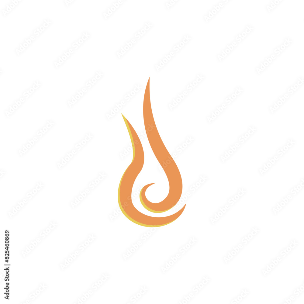 Poster vector fire. tongue of flame icon. fire vector icon isolated on white background vector.