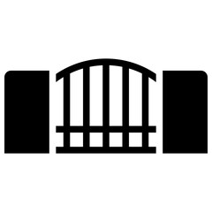 fence solid icon