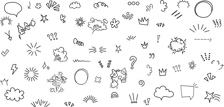 Line movement element, emotion effect decoration icon