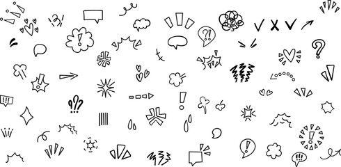 Line movement element, emotion effect decoration icon