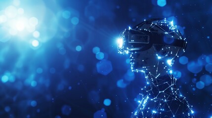 Virtual digitized world with the help of VR technology.