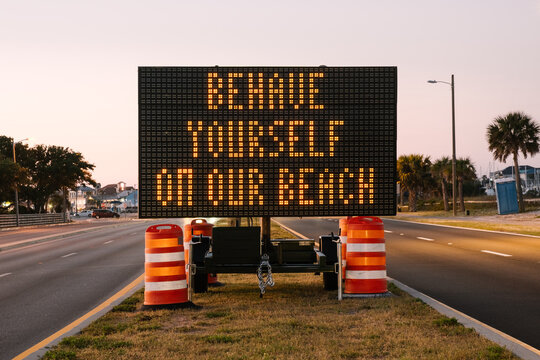 Spring Break Beach Sign