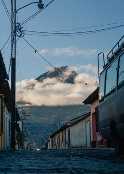 Dawn at Agua Volcano, Antigua