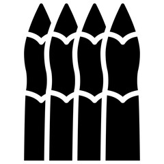 asparagus solid icon