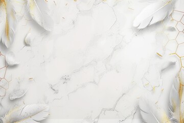 Elegant marble with delicate yellow accents