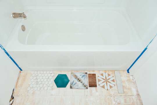 Bathroom Remodel Floor Tile Samples