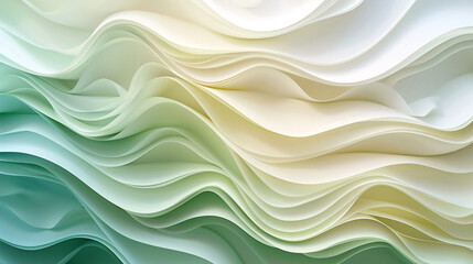 Obraz premium A soft and subtle abstract paper craft background with layers of paper in natural hues, creating a serene and calming effect