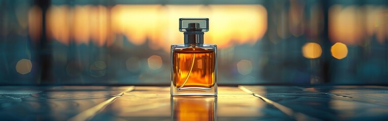 Elegant Bottle of Perfume on Table