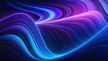 Blue and Purple Liquid Waves Futuristic Background