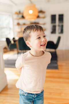 portrait of happy little boy 