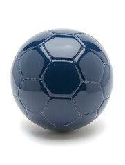Fototapeta premium Isolated blue Soccer Ball on a white Background
