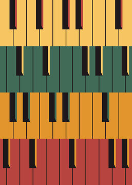 Abstract long piano.