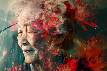 Modern conceptual depiction of ageless beauty and vitality.