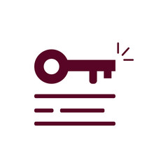 key takeaway with minimal checklist. flat simple trend modern logo graphic design isolated on white. concept of highlight the main points in the report or