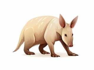 Aardvark illustration isolated on white background