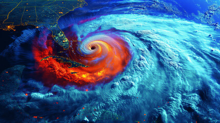 Radar Satellite View of Hurricane