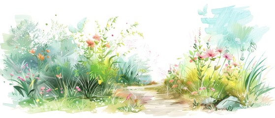 A kawaii watercolor of a bereavement leave