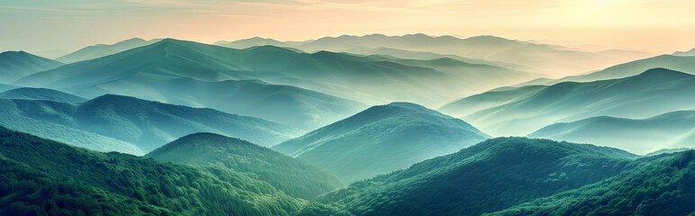 Fototapeta premium panorama of mountains