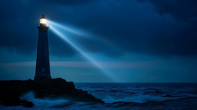 The lighthouse is a symbol of hope and guidance