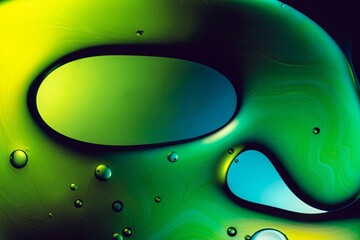 4K Ultra HD Video: Abstract Colorful Patterns of Oil Drops in Water Against Vibrant Defocused Background, Extreme Closeup
