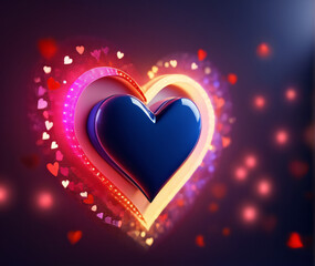 background with heart