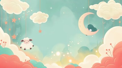 Minimal blank template card for Eid alAdha