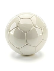 Isolated white Soccer Ball on a white Background