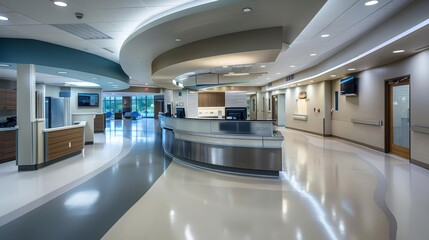 Obraz premium The stateoftheart hospital utilizes cuttingedge medical technology to provide unparalleled care and treatment for patients