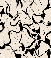 Abstract ink effect brush pattern. Seamless backdrop.