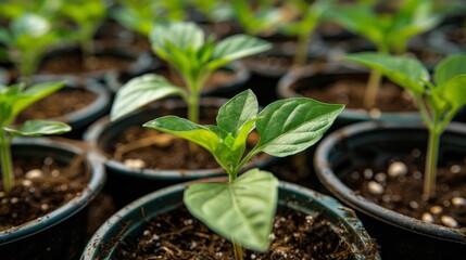 Close Up of Small Plants Group