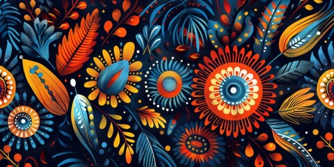 Fototapeta premium Traditional australian aboriginal pattern