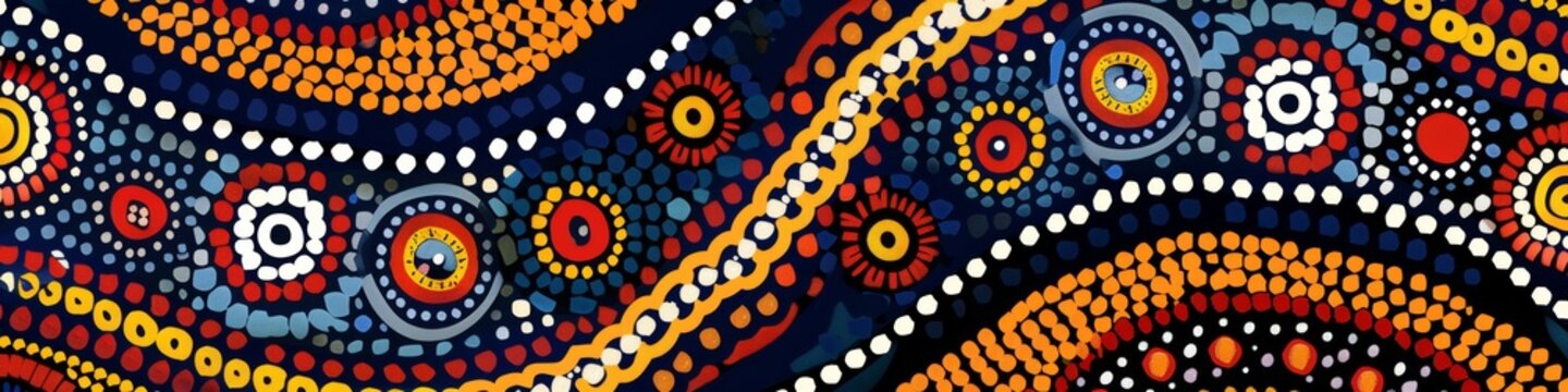 Tribal pattern of australian aboriginal